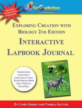 Preview of Apologia Exploring Creation With Biology 2nd Ed INTERACTIVE Lapbook Journal