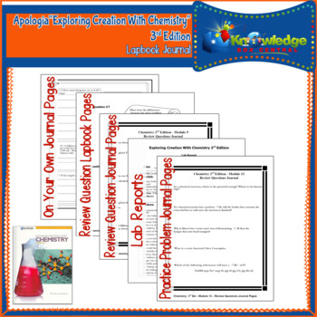 Preview of Apologia Exploring Creation With Chemistry 3rd Edition Lapbook Journal