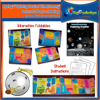 Preview of Apologia Exploring Creation w/ Astronomy (Lessons 1-14) 1st Ed. Lapbook Package