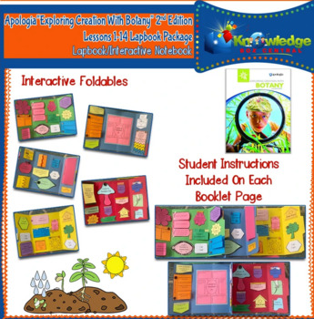 Preview of Apologia Exploring Creation w/ Botany Package Lessons 1-14 Lapbook Pkg