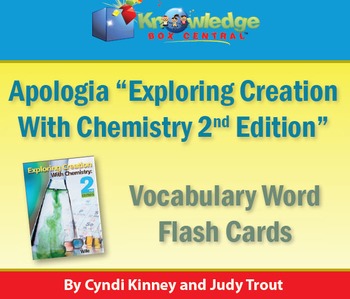 Preview of Apologia Exploring Creation w/ Chemistry Vocabulary Word Flash Cards 2nd Edition