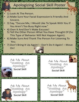 Preview of Apologizing Social Skill Rescue Dogs' Series ODD/Autism/ADHD/ELD
