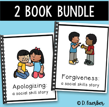 Preview of Apologizing and Forgiveness Social Skills Stories - 2 Book Bundle