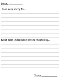 Apology Letter Template