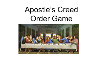Preview of Apostles Creed Game
