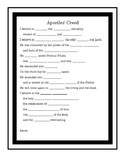 Apostles' Creed Prayer Worksheet
