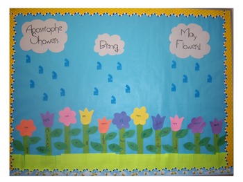 Apostrophe Showers Bring May Flowers by Creative Teaching | TPT