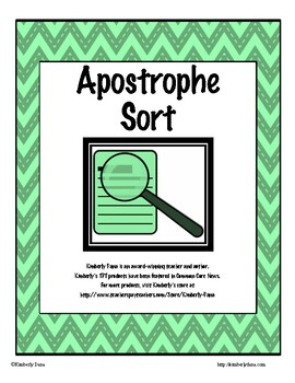 Preview of Apostrophe Sort