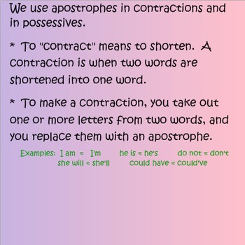 Preview of Apostrophes