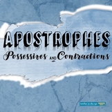 Apostrophes Worksheets Review Possessives and Contractions
