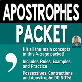 Apostrophes Worksheets in a Complete Packet