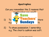 Apostrophes for possession/ownership (singular & plural) P