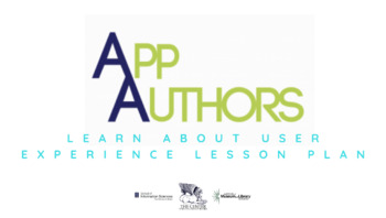 Preview of App Authors Learn About User Experience Lesson Plan