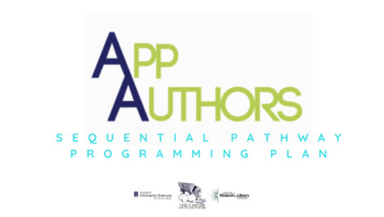 Preview of App Authors Sequential Pathway Programming Plan