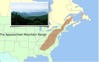 Appalachian Mountain Landform Landscape in Monochromatic Palette