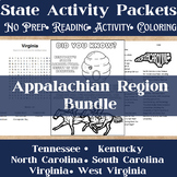 Appalachian Region No-Prep State Activity Packets Bundle