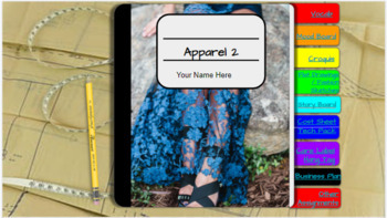 Preview of Apparel Design-Interactive Notebook, All Subjects, Specialized for Apparel 2