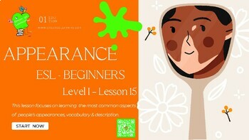 Preview of Appearances / ESL PDF LESSON / Level I / Lesson 15 - (easy no-prep lesson)