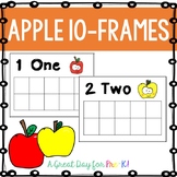 Apple 10-Frame Cards for Preschool, Prek, and Kindergarten