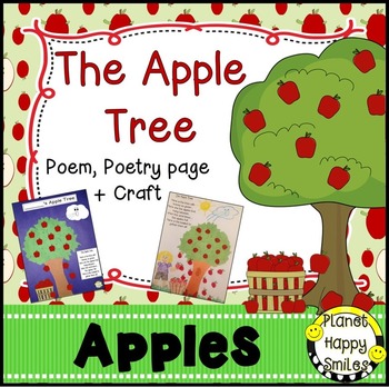 Apple Activity ~ The Apple Tree poem and craft by Planet Happy Smiles