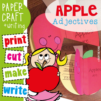 Preview of Apple Adjectives Craftivity