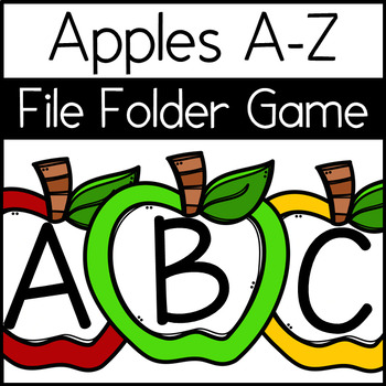 Preview of Apple Alphabet Sort & Match File Folder Game