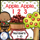 Kindergarten Apple Math Activities Fall Counting to 10 Ord