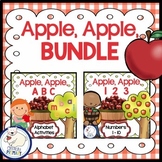 Kindergarten Apple Math Activities Ordering Numbers 1-10, 