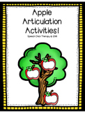 Apple Articulation Activities
