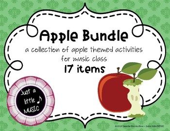 Preview of Apple BUNDLE ~ 17 activities & games for rhythm, melody, meter, & more