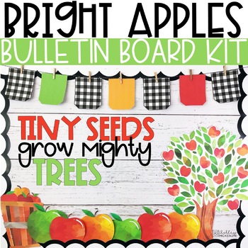 Preview of Apple Back To School Bulletin Board or Door Kit