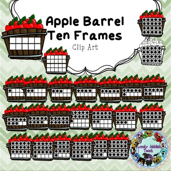 Preview of Apple Barrel Ten Frames 0-20 (Back to School Freebie)