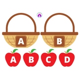 Apple Basket Letter Matching Activity!