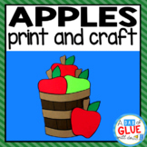 Apple Bucket Craft Paper Activity and Creative Writing