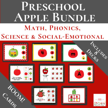 Preview of Apple Bundle with Boom™ Cards | Preschool | Digital | Basic Concepts