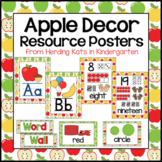 Apple Classroom Decor Resource Posters