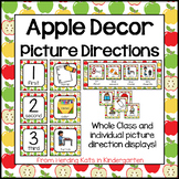 Apple Classroom Decor Visual Directions