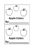 Apple Color Book Emergent Reader book for Preschool or Kin