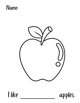 Preview of Apple Coloring page