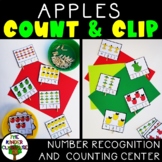 Count and Match the Number | Apple Count and Clip