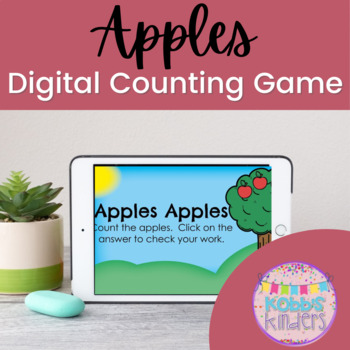 Preview of Apple Counting 1 to 10 | Self Correcting Digital Activity