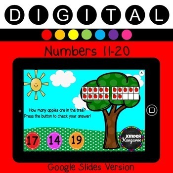 Preview of Apple Counting: 11-20    *Digital Activity*     Ten-Frame Review Game!