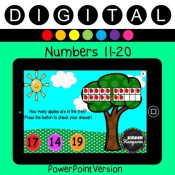 Preview of Apple Counting: 11-20    *Digital Activity*   Ten-Frame Review Game!