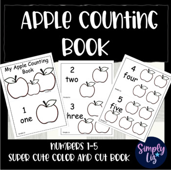Preview of Apple Counting and Coloring Book  Numbers 1-5