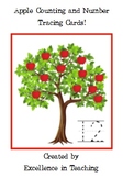 Apple Counting and Number Tracing Cards 0-12!