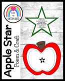 Apple Craft and Appleseed Star Poem for Kindergarten Scien