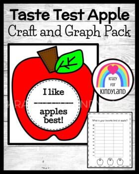 Apple Craft and Graph for Kindergarten by Krazy for Kindyland | TpT