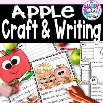 Preview of Back to School Apple Craft and Writing Center Activity
