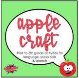 Apple Craft for Speech Therapy