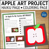 Back to School Apple Activities Art Project Haiku Poetry C